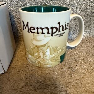Starbucks Memphis Coffee Mug - Cream and Green